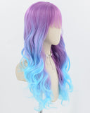 Purple Ombre Blue Synthetic Wig HW822