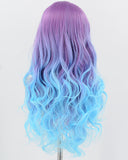 Purple Ombre Blue Synthetic Wig HW822