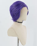 Purple Short Synthetic Lace Front Men's Wig MW025