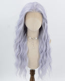 Purple Curly Synthetic Lace Front Wig WW1002