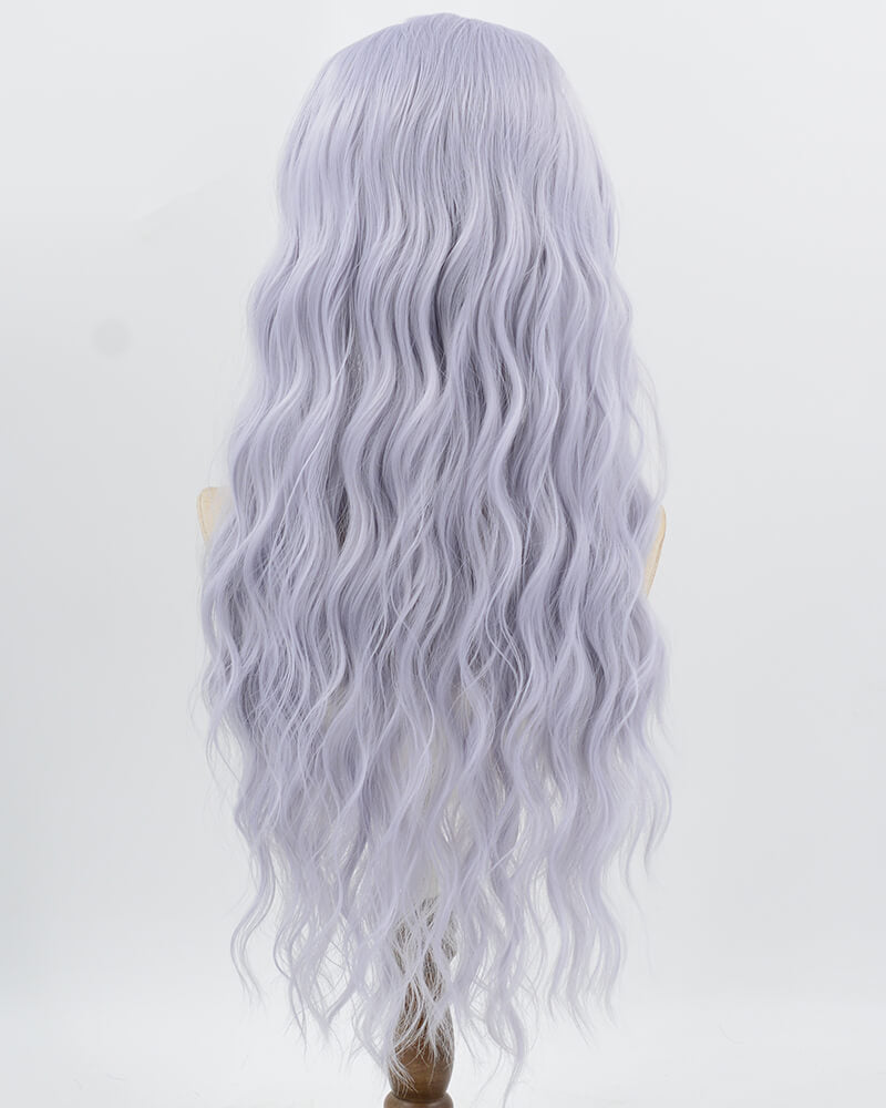 Purple Curly Synthetic Lace Front Wig WW1002