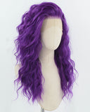 Purple Curly Synthetic Lace Front Wig WW989