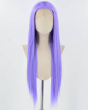 Straight Purple Synthetic Lace Front Wig WT089