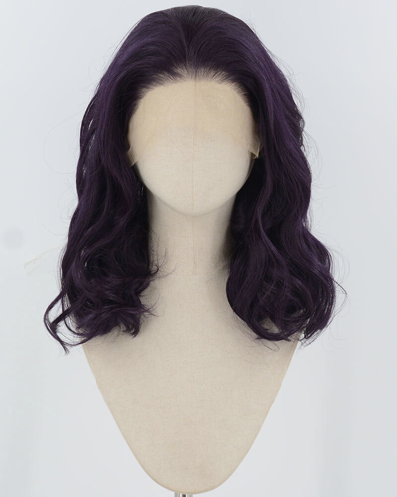 Purple Wavy Synthetic Lace Front Wig WW947