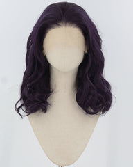 Purple Wavy Synthetic Lace Front Wig WW947