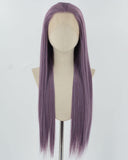 Straight Purple Synthetic Lace Front Wig WT126