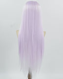 Light Purple Long Straight Synthetic Lace Front Wig WW1001