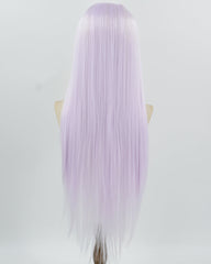 Light Purple Long Straight Synthetic Lace Front Wig WW1001