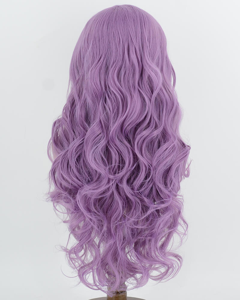 Purple Wavy Synthetic Lace Front Wig WW1087