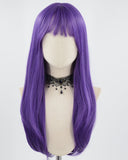 Purple Long Synthetic Wig HW393