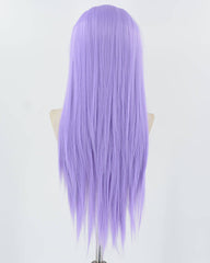 Purple Long Straight Synthetic Lace Front Wig WW876