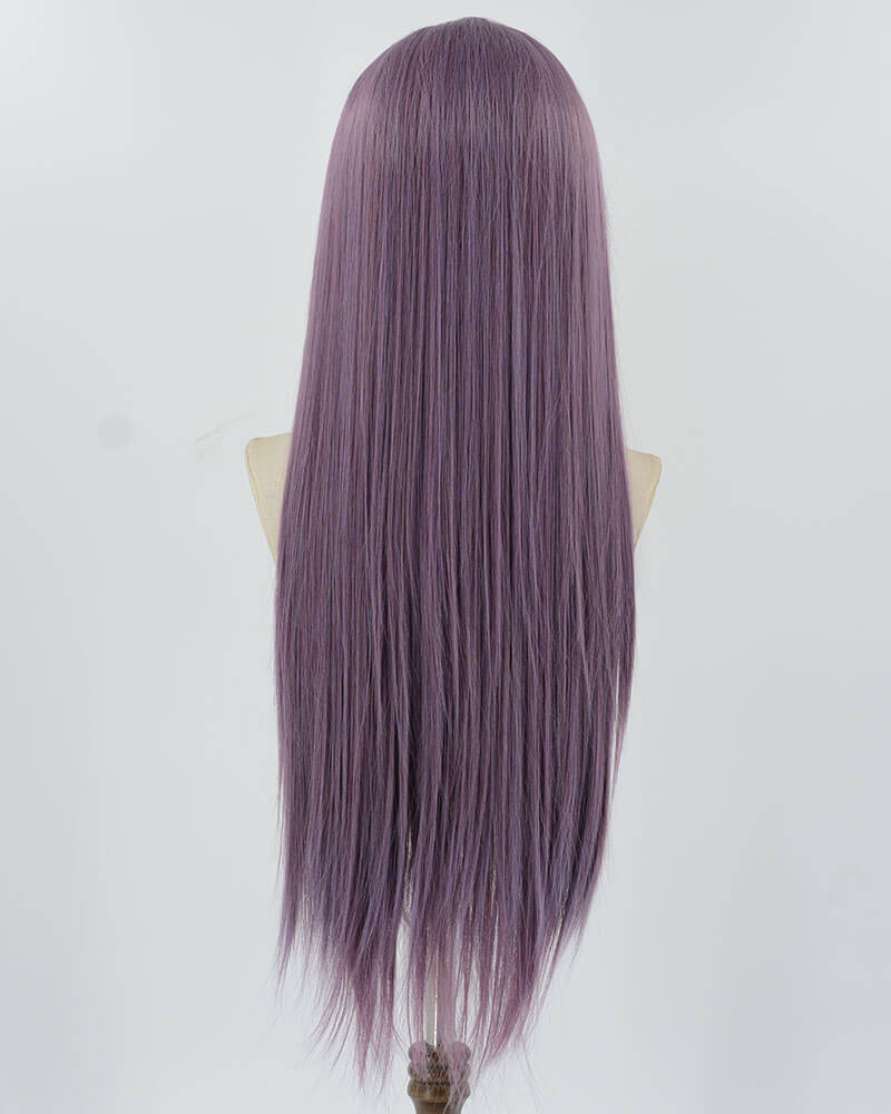 Straight Purple Synthetic Lace Front Wig WT126