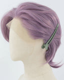 Purple Short Synthetic Lace Front Men's Wig MW008