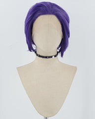 Purple Short Synthetic Lace Front Men's Wig MW025