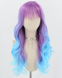Purple Ombre Blue Synthetic Wig HW822