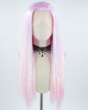 Purple Ombre Pink Tinsel Lace Front Wig WW564