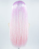 Purple Ombre Pink Tinsel Lace Front Wig WW564