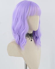 Purple Wavy Short Synthetic Wig HW643