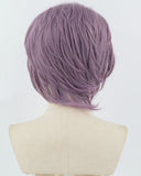 Purple Short Synthetic Lace Front Men's Wig MW008