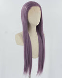 Straight Purple Synthetic Lace Front Wig WT126
