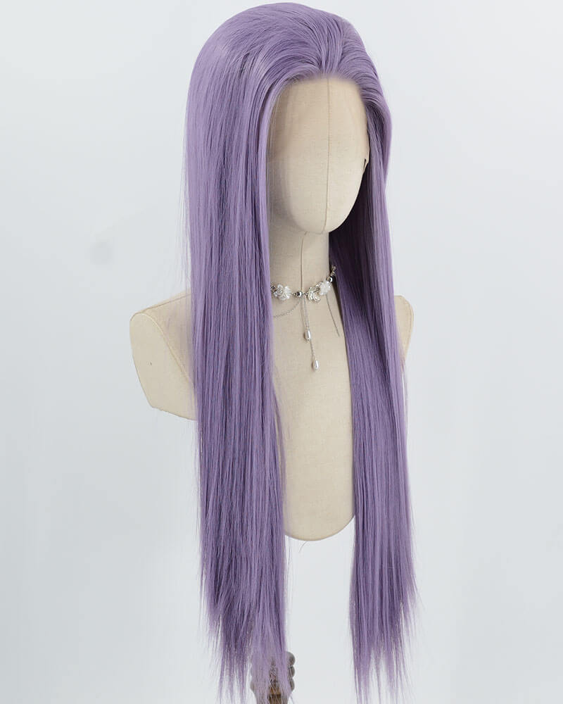 Purple Synthetic Lace Front Wig WW981
