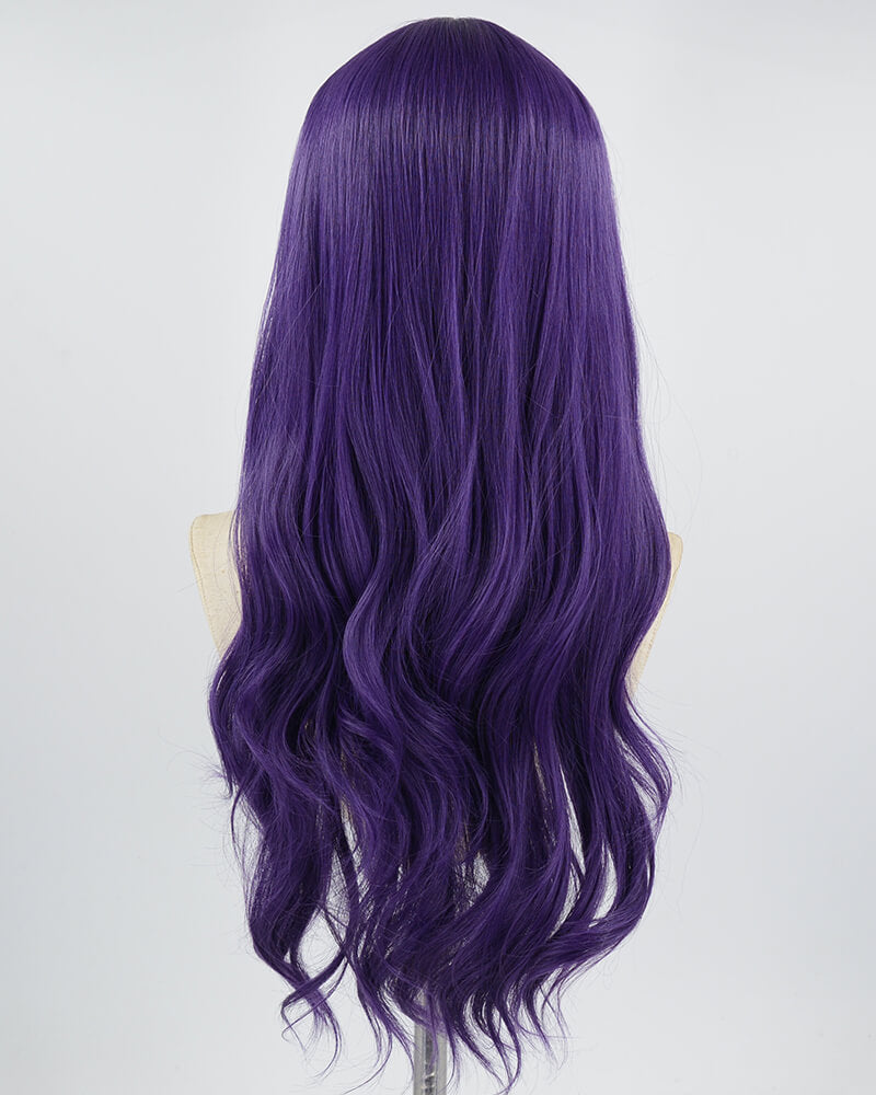 Purple Skunk Stripe Synthetic Wig HW323