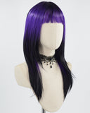 Purple Ombre Black Synthetic Wig HW395