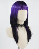 Purple Ombre Black Synthetic Wig HW395