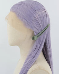 Long Purple Synthetic Lace Front Wig WW904