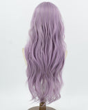 Long Mixed Purple Wavy Synthetic Wig HW824