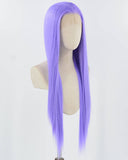 Straight Purple Synthetic Lace Front Wig WT089