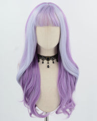 Mixed Purple Wavy Synthetic WigHW767