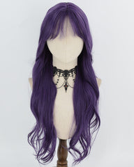 Purple Long Wavy Synthetic Wig HW884