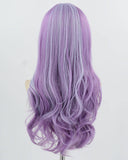 Mixed Purple Wavy Synthetic WigHW767