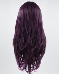 Purple Mixed Long Synthetic Wig HW298