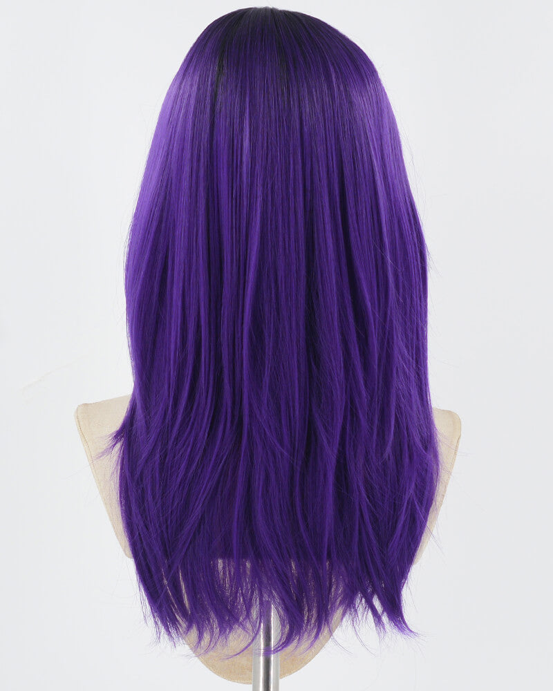 Purple Straight Synthetic Wig HW507