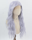 Purple Curly Synthetic Lace Front Wig WW1002