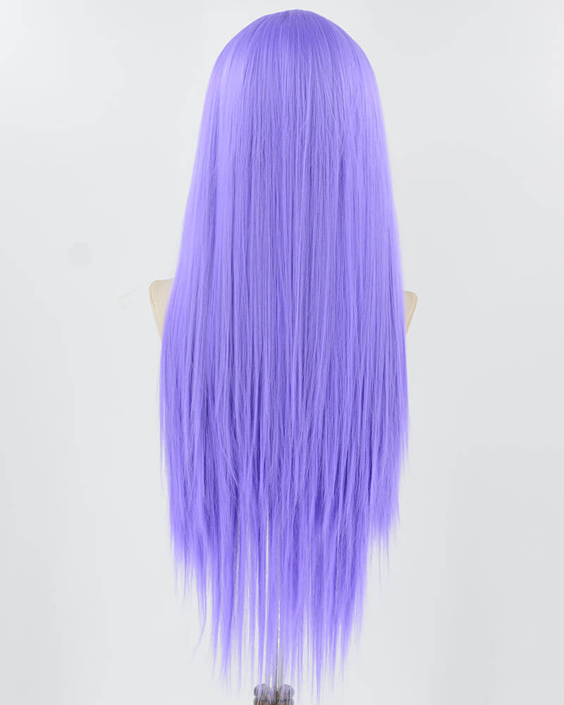 Straight Purple Synthetic Lace Front Wig WT089
