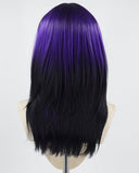 Purple Ombre Black Synthetic Wig HW395