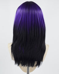 Purple Ombre Black Synthetic Wig HW395