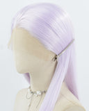 Light Purple Long Straight Synthetic Lace Front Wig WW1001