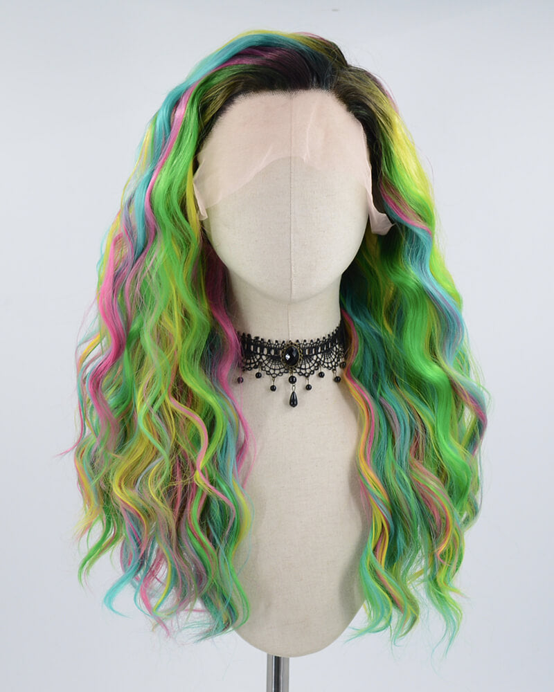 Rainbow Synthetic Lace Front Wig WW130