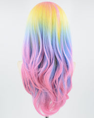 Rainbow Wavy Synthetic Wig HW403