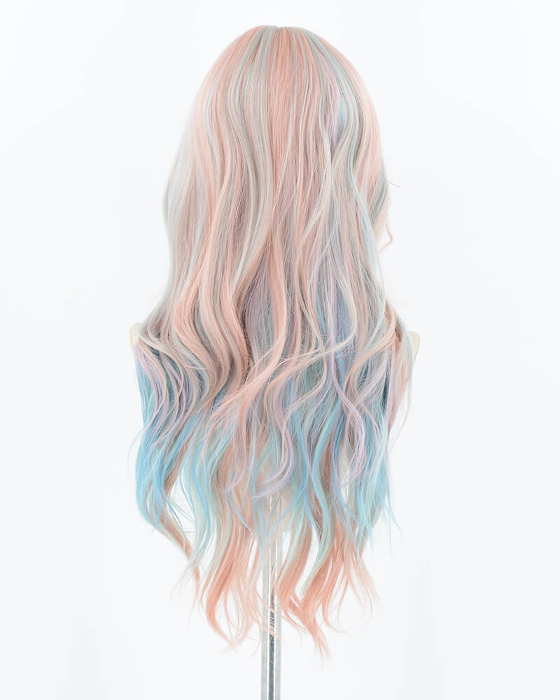 Pink Rainbow Synthetic Wig HW474