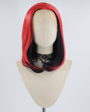 Red Black Bob Synthetic Lace Front Wig WW629