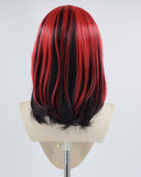 Red Black Bob Synthetic Lace Front Wig WW629