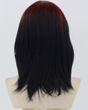 Red Ombre Black Synthetic Wig HW635