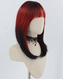 Red Ombre Black Synthetic Wig HW667