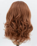 Red Brown Wavy Synthetic Lace Front Wig WW1047