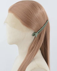 Red Brown Long Straight Synthetic Lace Front Wig WW914